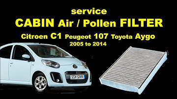 Citroen C1 Pollenfilter / interieurluchtfilter Aygo