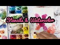 Yes! You Can Use Watercolor with Stencils