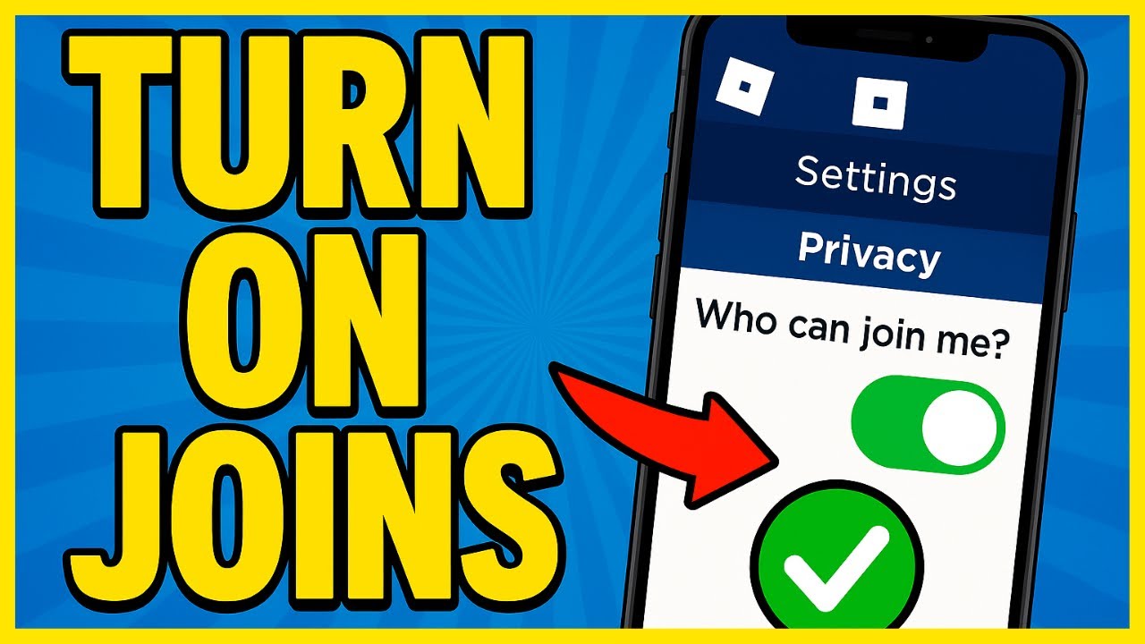 How To Turn On Joins in Roblox Mobile/iPad (2025) - YouTube