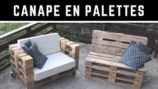 Comment Fabriquer Un Canape En Palette Avec Un Dossier Incline Version Complete Youtube