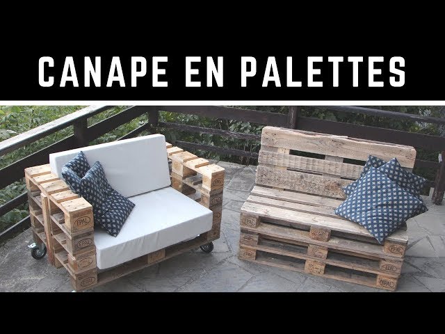 Comment fabriquer un canapé en palette - tuto et 60 super idées