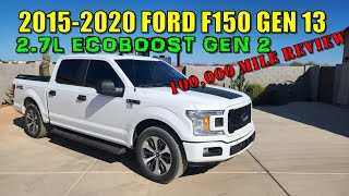Ford F150 100,000 Mile Review 2.7L Ecoboost Generation 13 2015 2016 2017 2018 2019 2020 #ford #f150