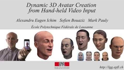 Dynamic 3D Avatar Creation from Hand-held Video Input  (SIGGRAPH 2015)