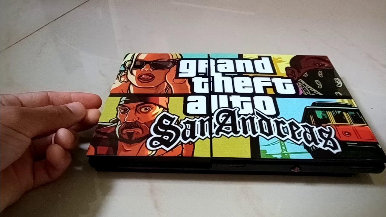 Skin Compatível PS2 Slim Adesivo - GTA San Andreas - Pop Arte