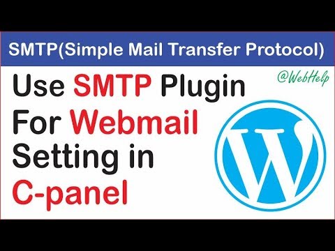 Use SMTP Wordpress Plugin for Webmail Setting in C-panel hindi || Dream Topper ||