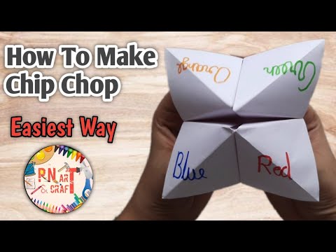 How To Make Chip-Chop | How To Write On Chip-Chop | Very Easy | P N Art And Craft | By Parv Babariya