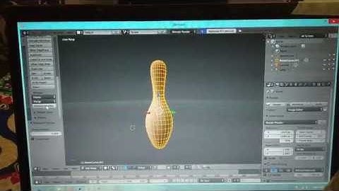 3d-modelling of bowling pin in blender-time lapse by just doodle it