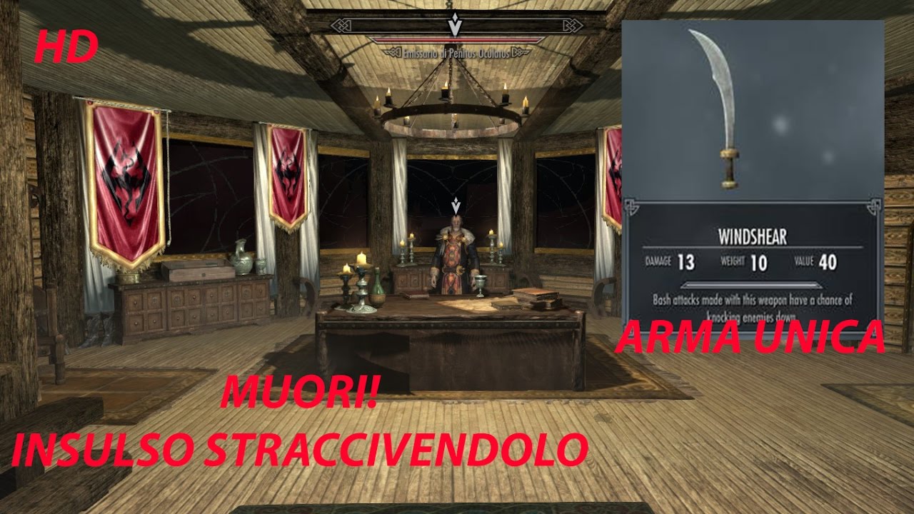 SKYRIM special edition-[ita]-la morte dell'imperatore-ARMA UNICA