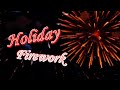 Праздничный фейерверк в ночном небе со звуком. Holiday firework in night sky. Real sound effects.