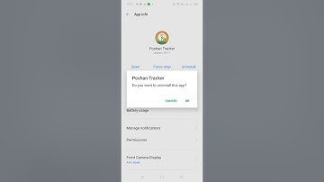 #Poshan tracker app kese uninstall kare