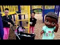 Imani Having Fun at The Playground with Baby Doll!