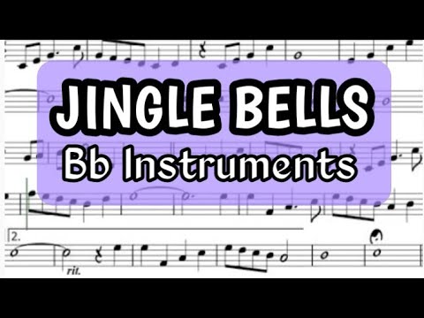 Jingle Bells  Recorder Sheet Music with Notes and Piano Backing