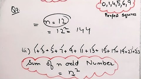 Without adding,find the sum I Class 8I Square and Square Roots I Sum of first n odd Numbers I