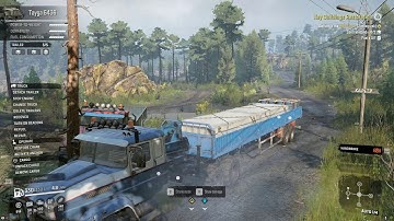 Snowrunner,Quarry To Zimneg(Key Buildings Restorstion)Deliver to the Warehouse,Concrete Slab*2Fuel*1