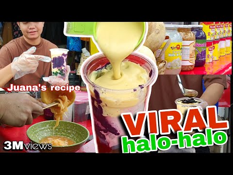 VIRAL HALO-HALO ng JUANA'S nalaman ko paano gawin ang MILKY at CREAMY na pnipilahan ng mga customers