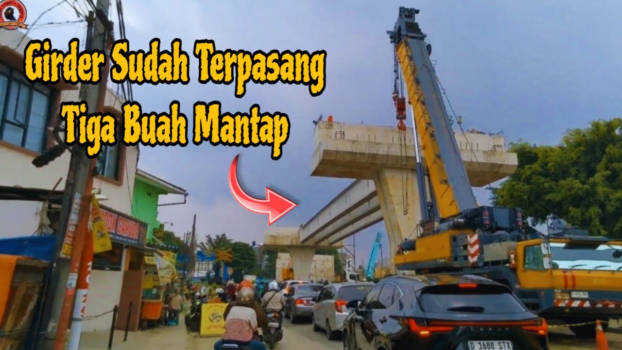 Update progres pembangunan jalan flyover Nurtanio Bandung girder sudah di pasang