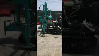 Small  hydraulic crawler boreholes drilling rig machine for water well