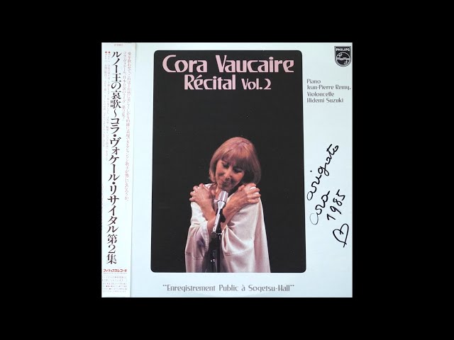 Cora Vaucaire – Recital