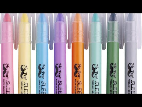 Mr. Pen- Bible Gel Highlighters and Pens No Bleed, 8 Pack, Journaling Kit