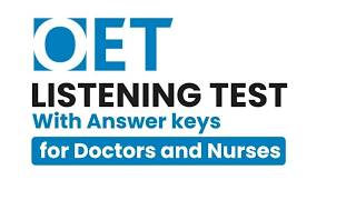 New OET Official Listening Test 2026 for Doctors &amp; Nurses | Full Practice Test With Answer Key