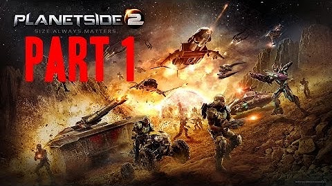 Planetside 2 PS4 Beta Gameplay Part 1- Space War is Tough