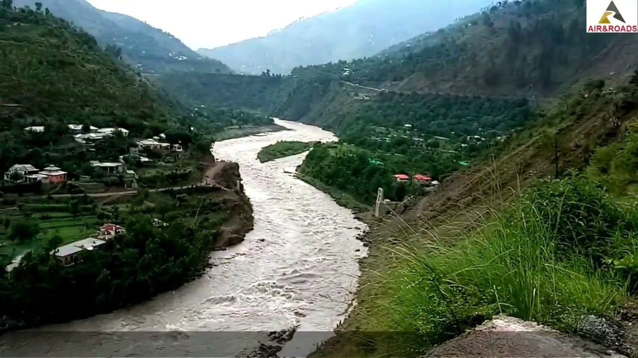 HILLY RIVER BEAUTIFUL BUT DANGEROUS |V.245| NEELAM RIVER / AIR & ROADS