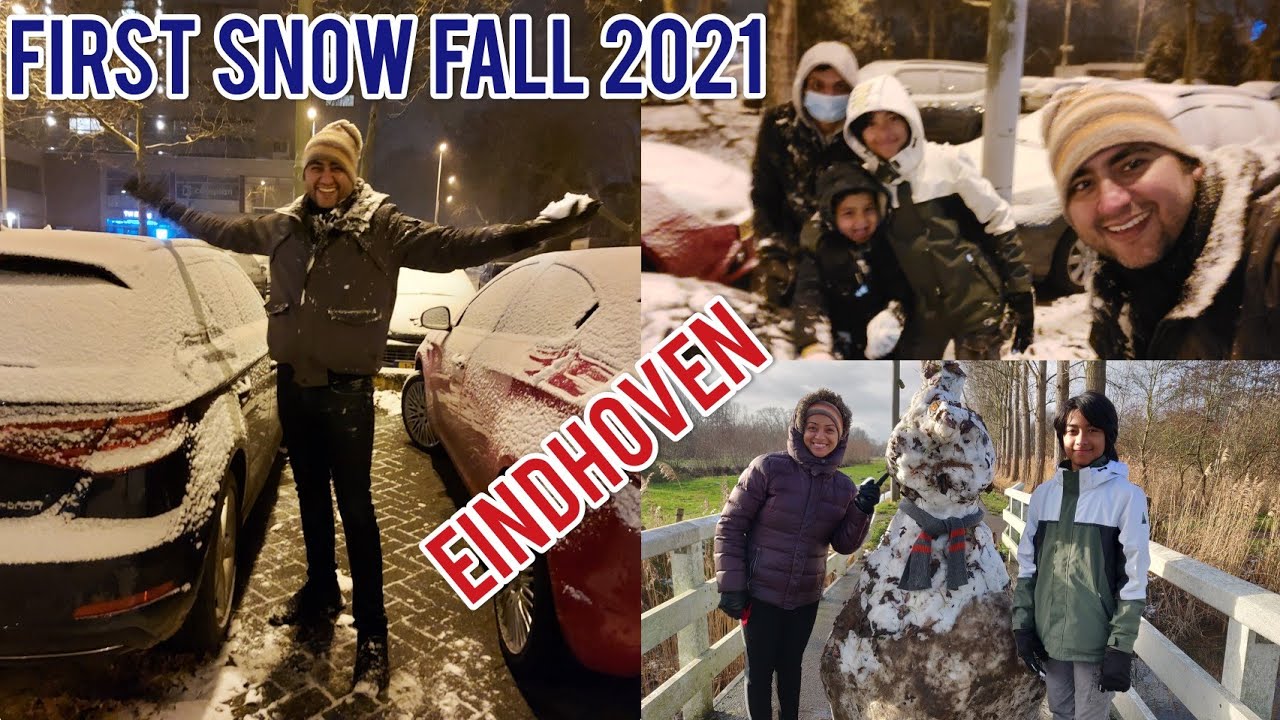 First Snow Fall 2021 Eindhoven NL | 16 January 2021 Snow Fall