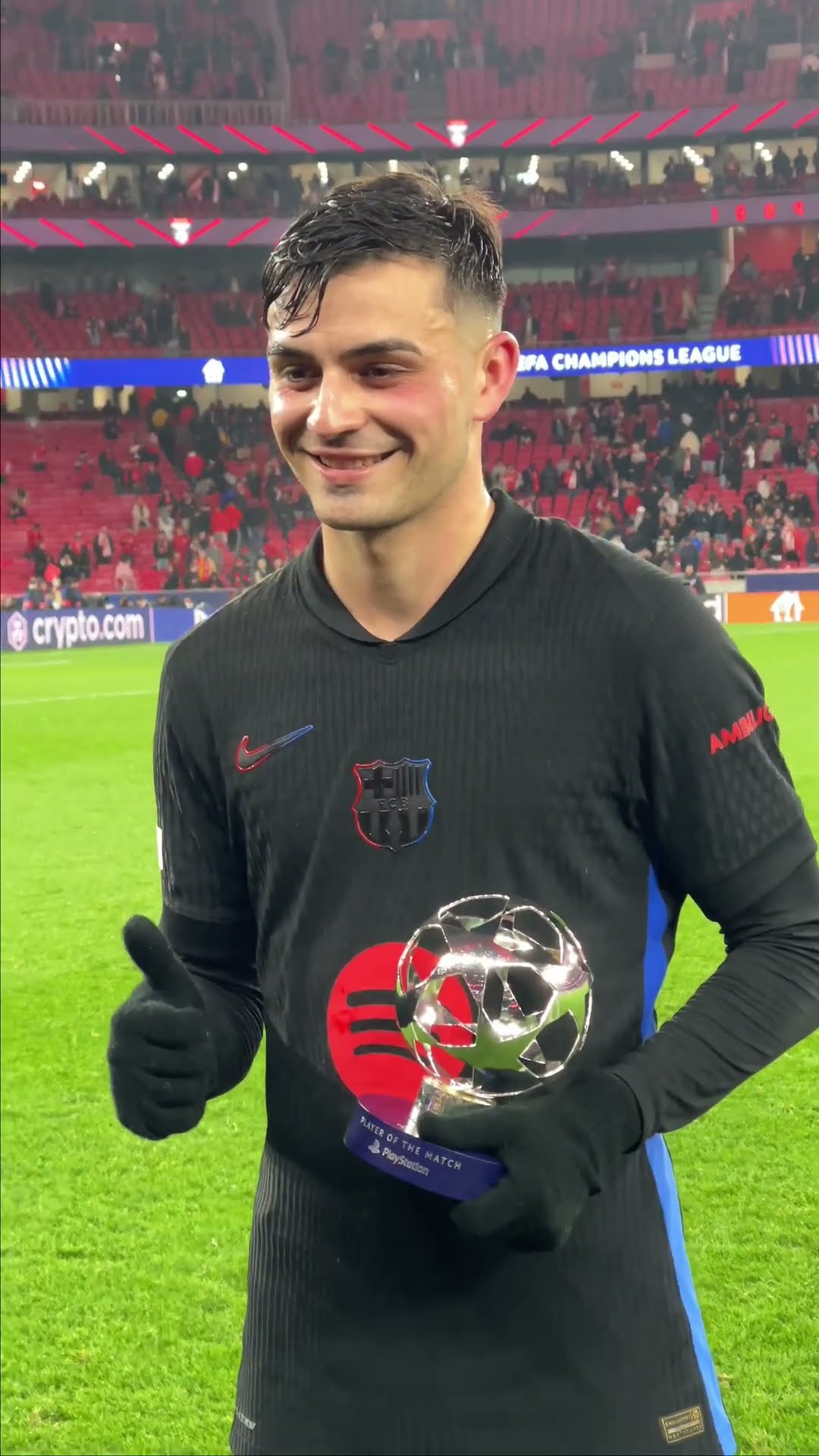 ? MVP edri ? #fcbarcelona #championsleague #football #shorts