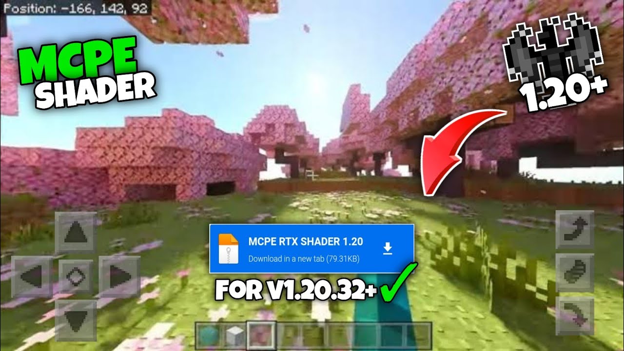 BEST SHADERS FOR MCPE 1.20+ POCKET EDITION | MCPE & Bedrock 😱 - YouTube