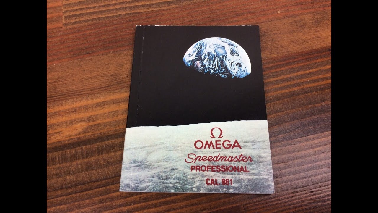 Omega Speedmaster Professional CAL.861 Vintage 1989 Booklet