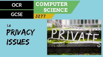 43. OCR GCSE (J277) 1.6 Privacy issues