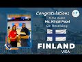 Ms kinjal patel on successfully receiving a finland study visa  rg international