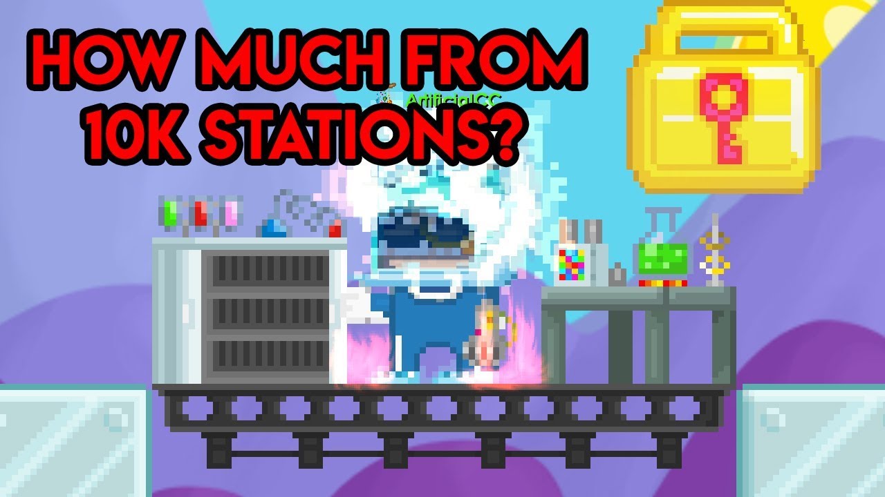 10k SCIENCE STATION PROFIT Growtopia YouTube