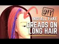 Synth Dread Installation for Long Hair - DoctoredLocks.com