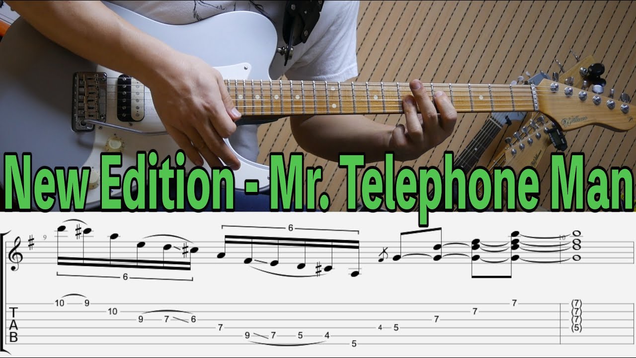 New Edition Mr. Telephone Man by Funkyman + TABs YouTube