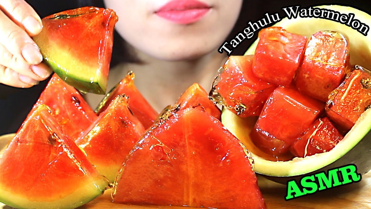 ASMR Tanghulu Watermelon | Candied Fruit | 탕후루 먹방 