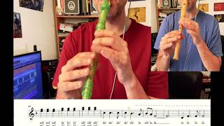 Piano man, Billy Joel - Recorder tutorial