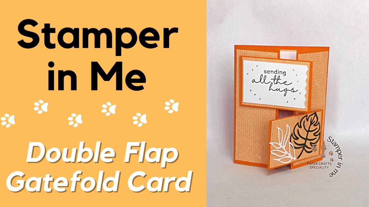 Make a Gate Fold Double Flap Card - YouTube