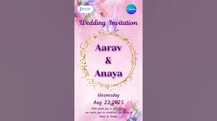 How to Design a Wedding Invitation in Canva | Easy Canva Tutorial!