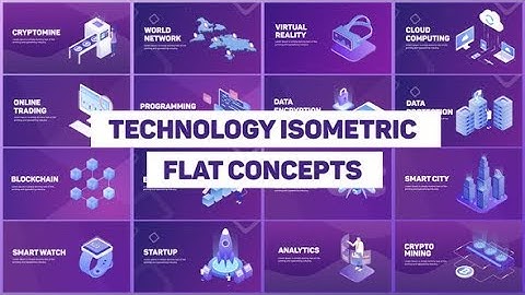 After Effects Template: Technology Isometric Concepts