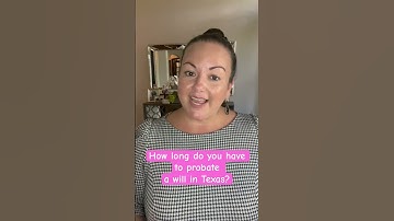 How long do you have to probate a will in Texas?#firsttimehomebuyer #credit #homeownership