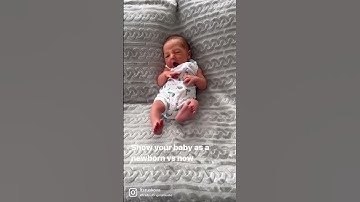 Thumbnail of Newborn vs now 👶🏼 Same outfit 4 months later