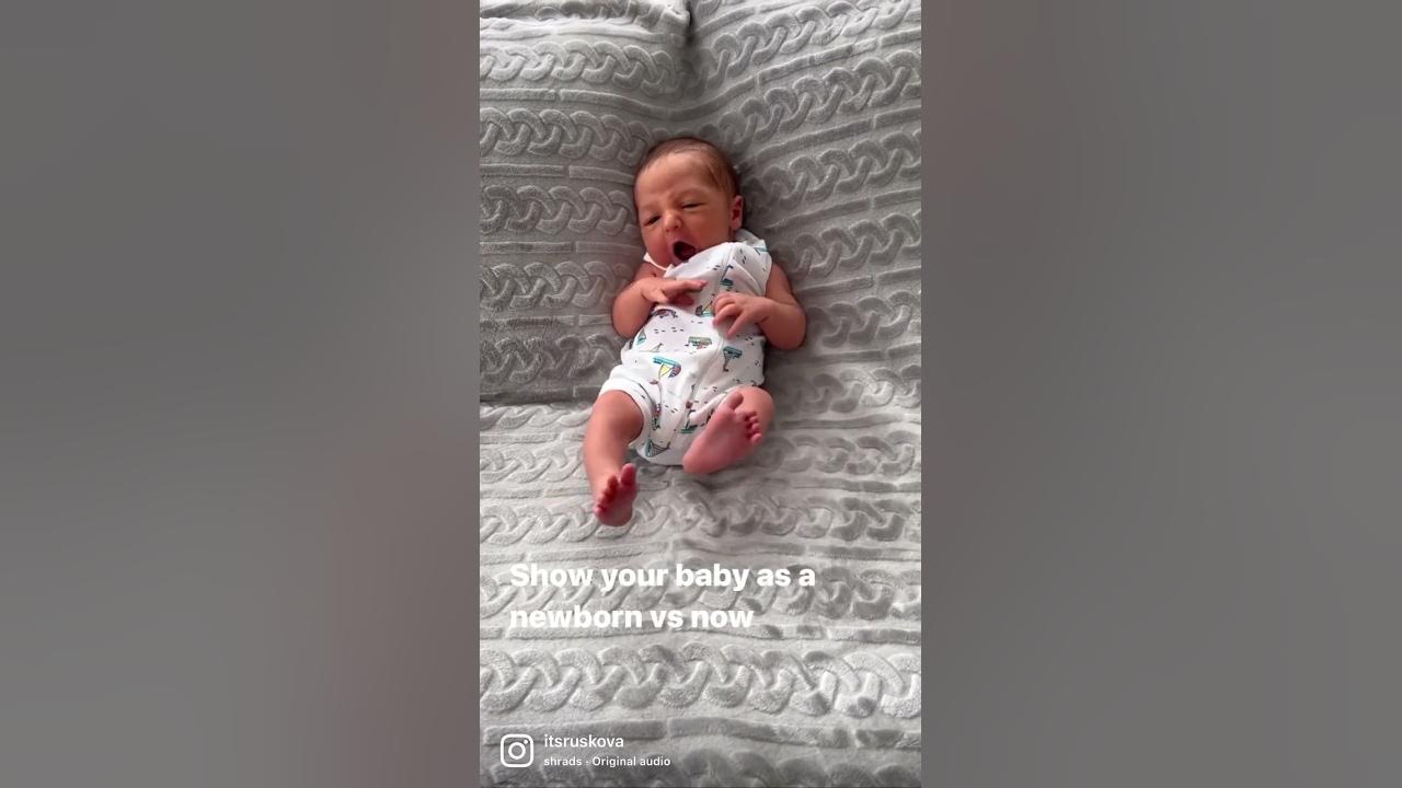 Newborn vs now 👶🏼 Same outfit 4 months later