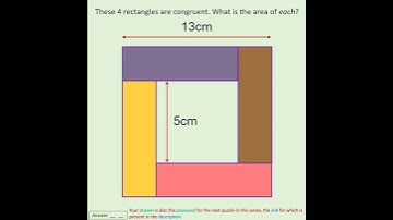 Series15 of Password Protected Puzzles: #Puzzle1_of_5: Find the Area