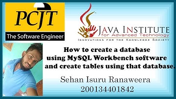 Create a database and tables