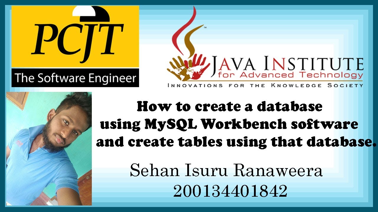 Create a database and tables - YouTube