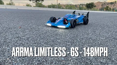 Arrma Limitless - 6s Speedrun - 148MPH - Castle XLX2 1721