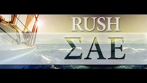 ΣAE Fall Rush 2015 - Towson University