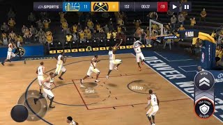 Russell Westbrook playing for Golden State Warriors VS Denver Nuggets |NBA20 Live mobile Gameplay
