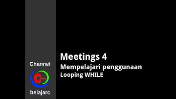 Mempelajari Penggunaan Looping WHILE - Visual C#